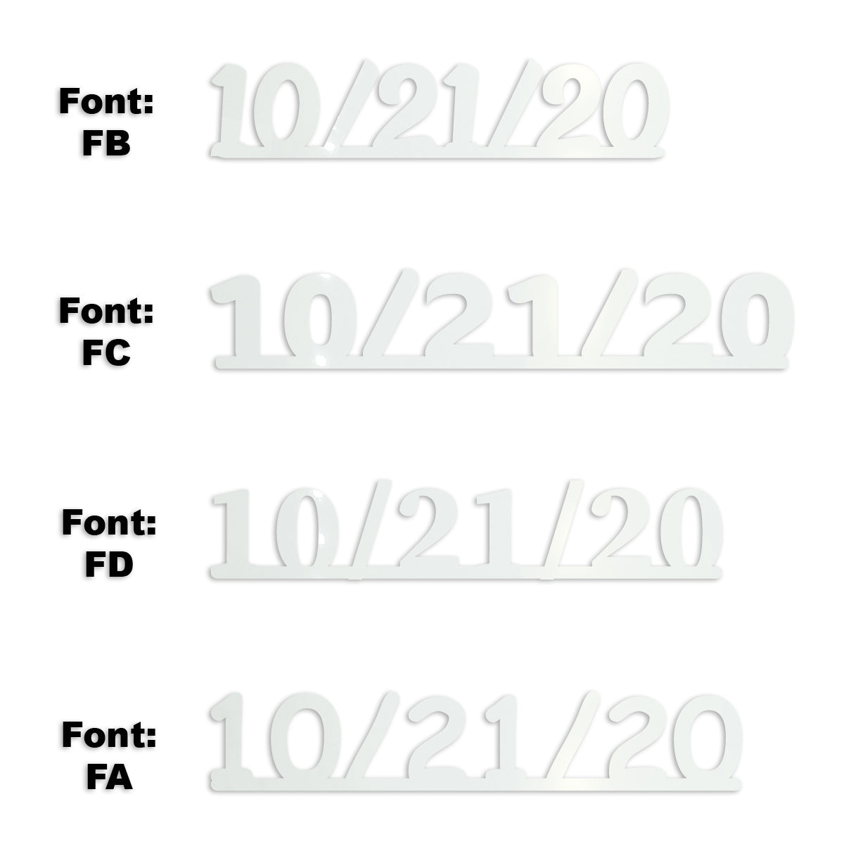 Custom-Fetti Date - 10/21/24 or 10/21/25  White