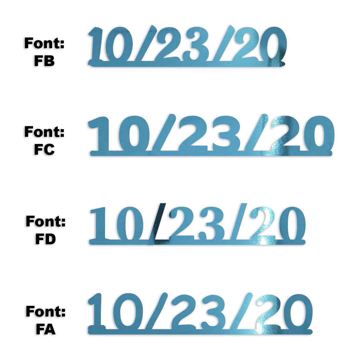 Custom-Fetti Date - 10/23/24 or 10/23/25  Blue Sky