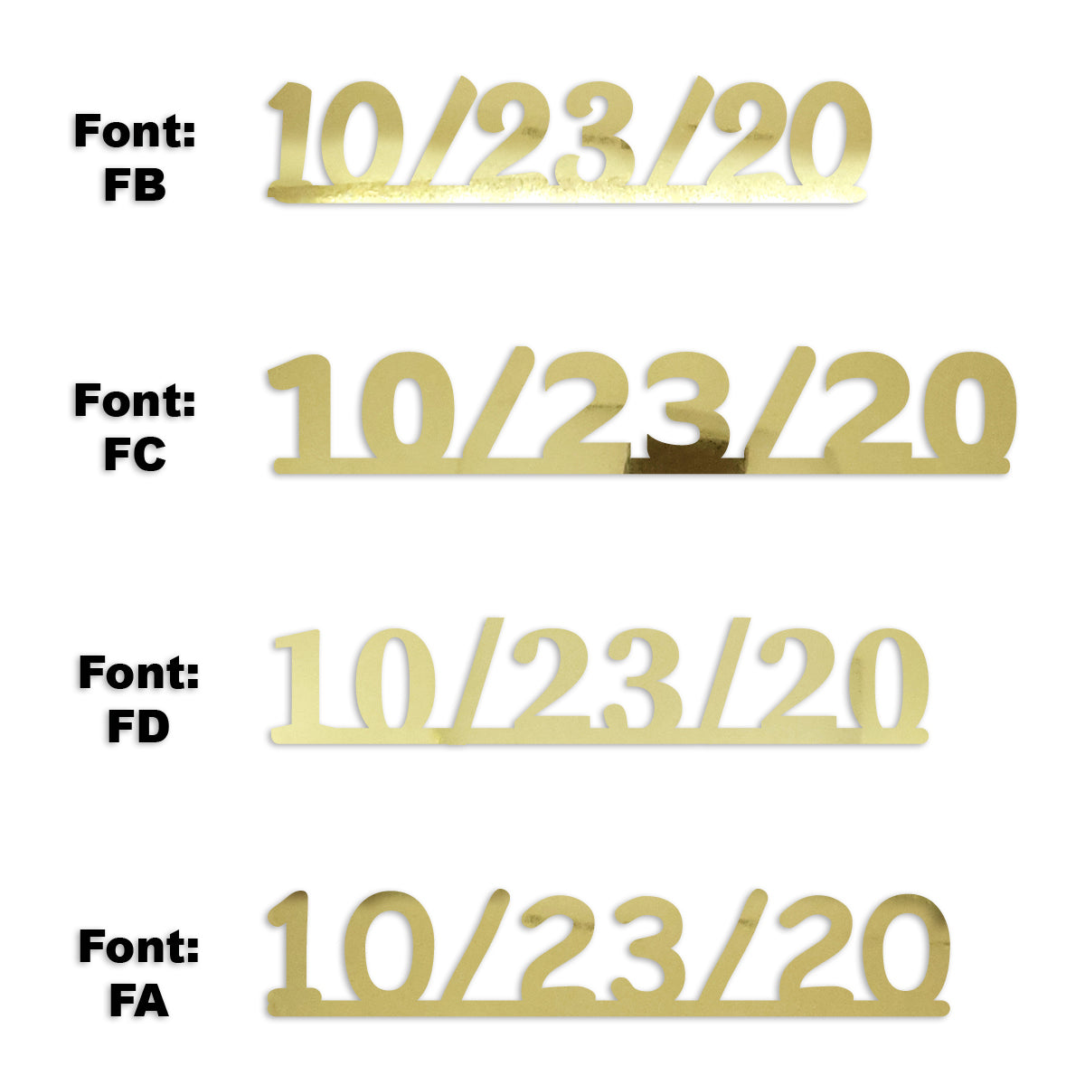 Custom-Fetti Date - 10/23/24 or 10/23/25  Gold
