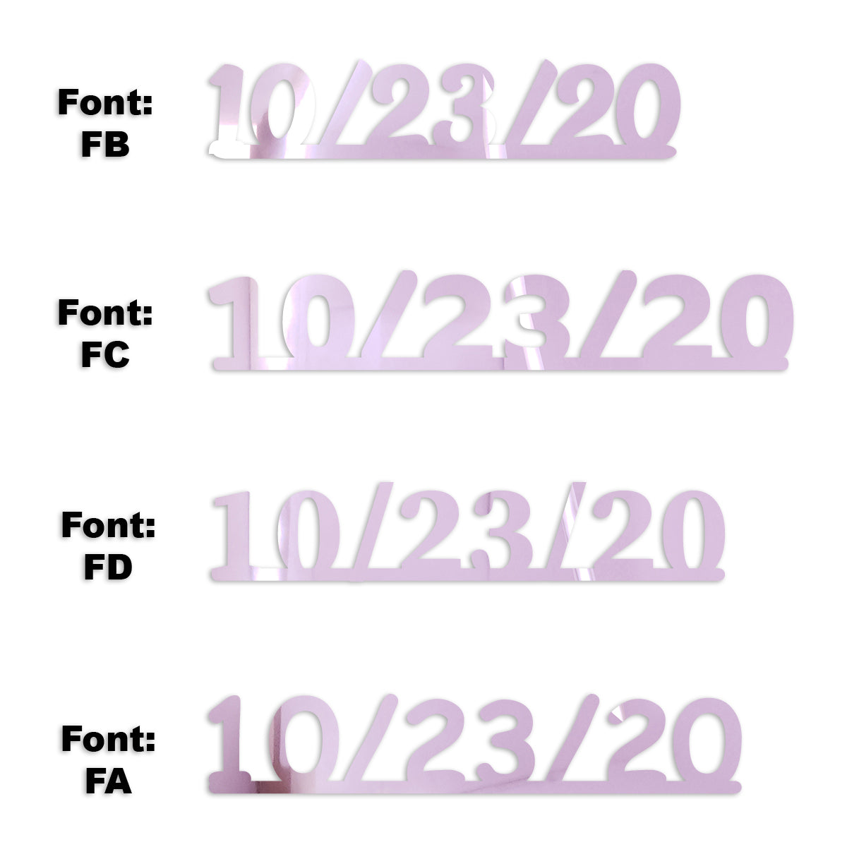 Custom-Fetti Date - 10/23/24 or 10/23/25  Pink