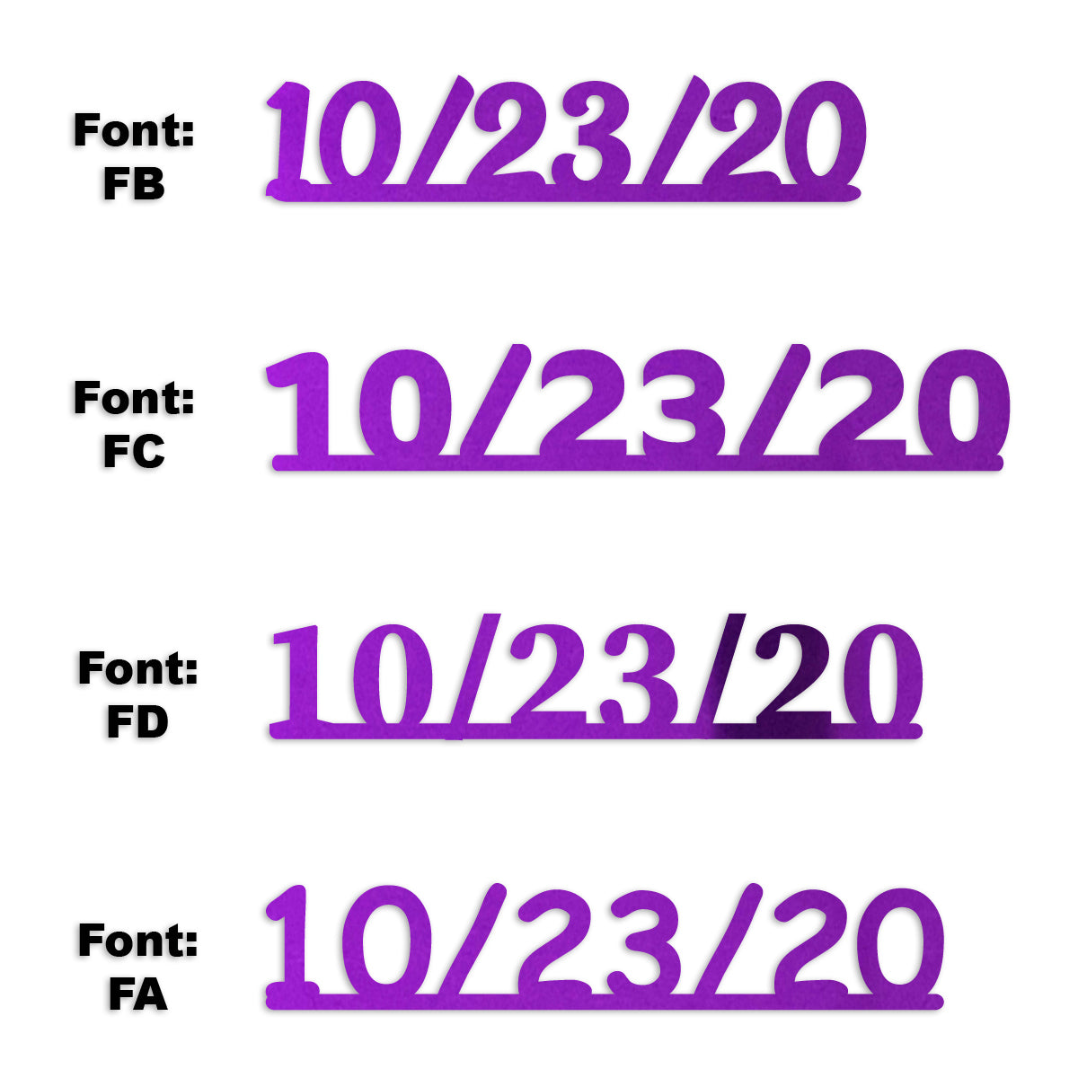 Custom-Fetti Date - 10/23/24 or 10/23/25  Purple