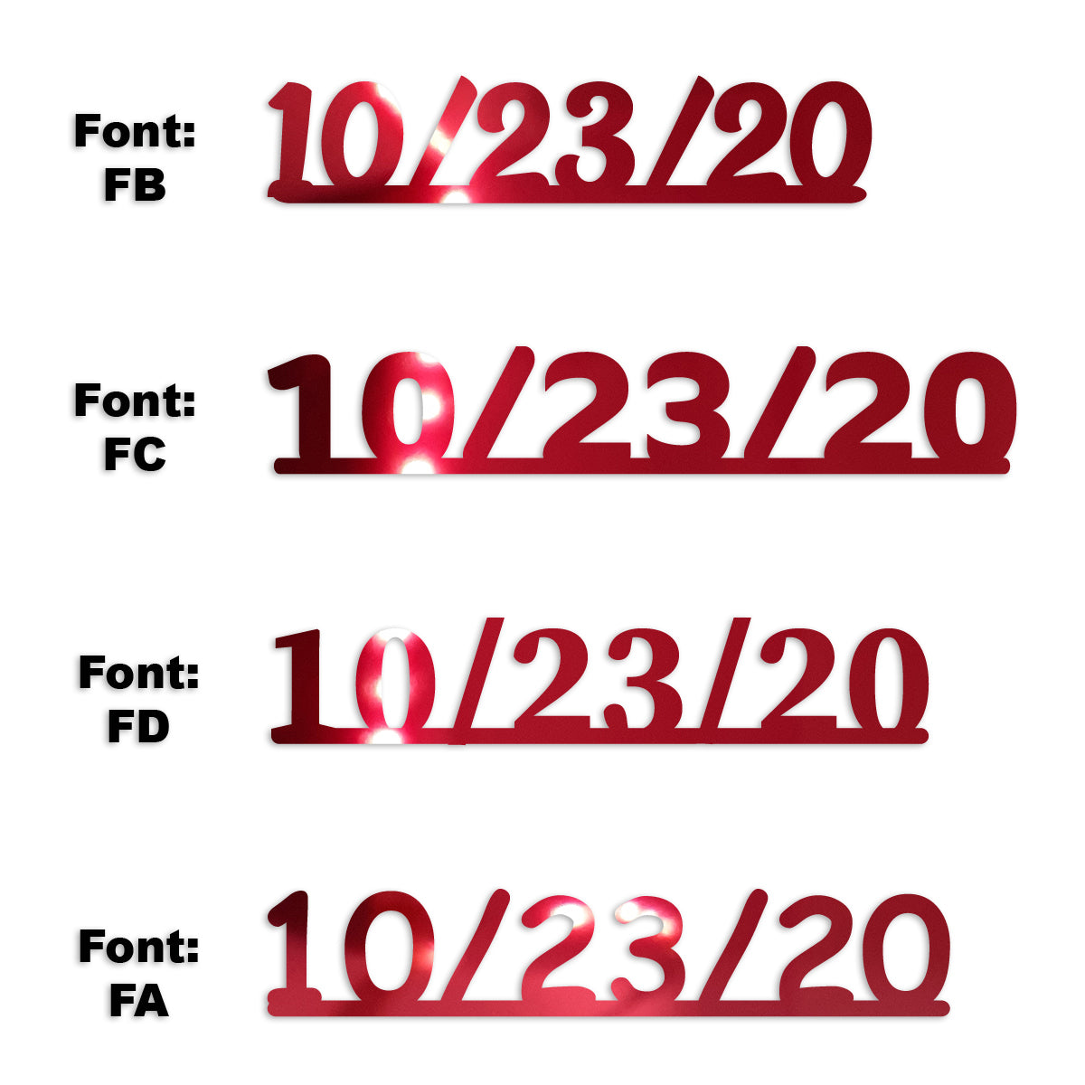 Custom-Fetti Date - 10/23/24 or 10/23/25  Red