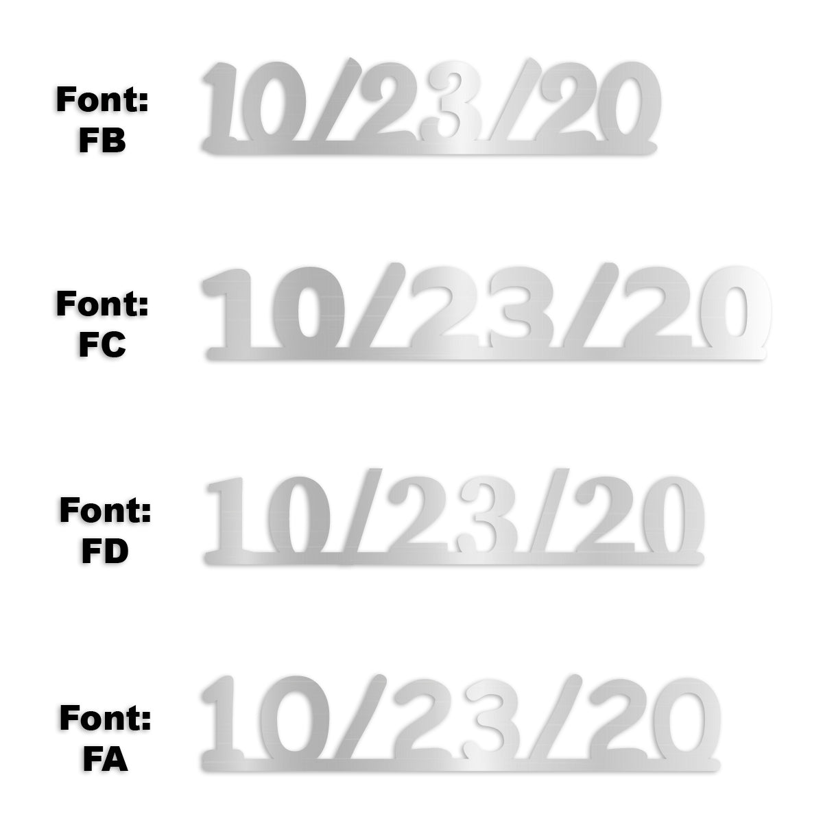 Custom-Fetti Date - 10/23/24 or 10/23/25  Silver