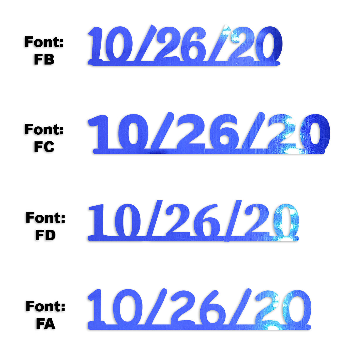 Custom-Fetti Date - 10/26/24 or 10/26/25  Blue Royal