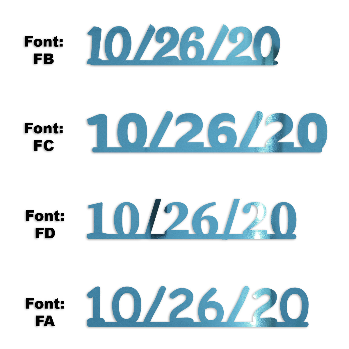 Custom-Fetti Date - 10/26/24 or 10/26/25  Blue Sky