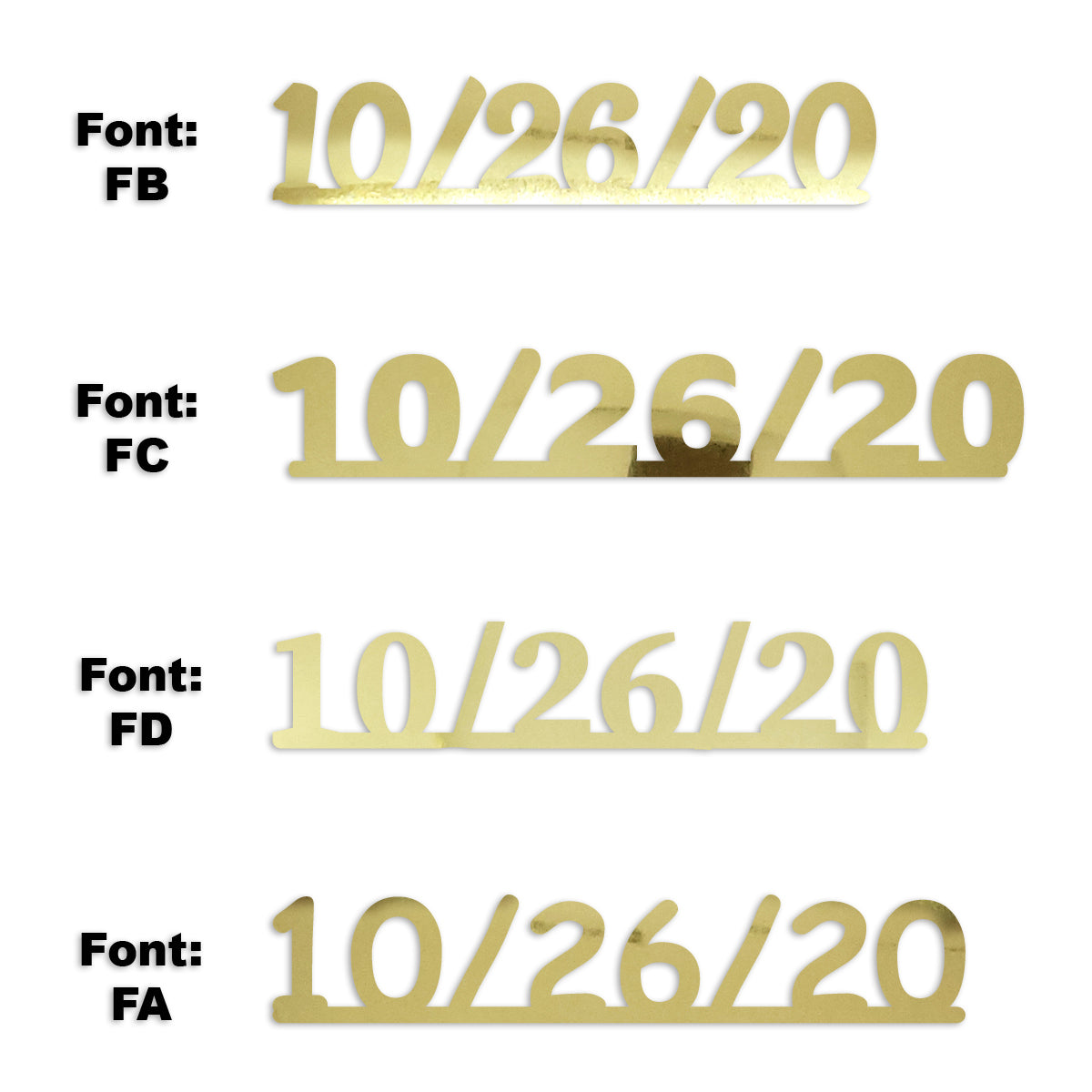 Custom-Fetti Date - 10/26/24 or 10/26/25  Gold