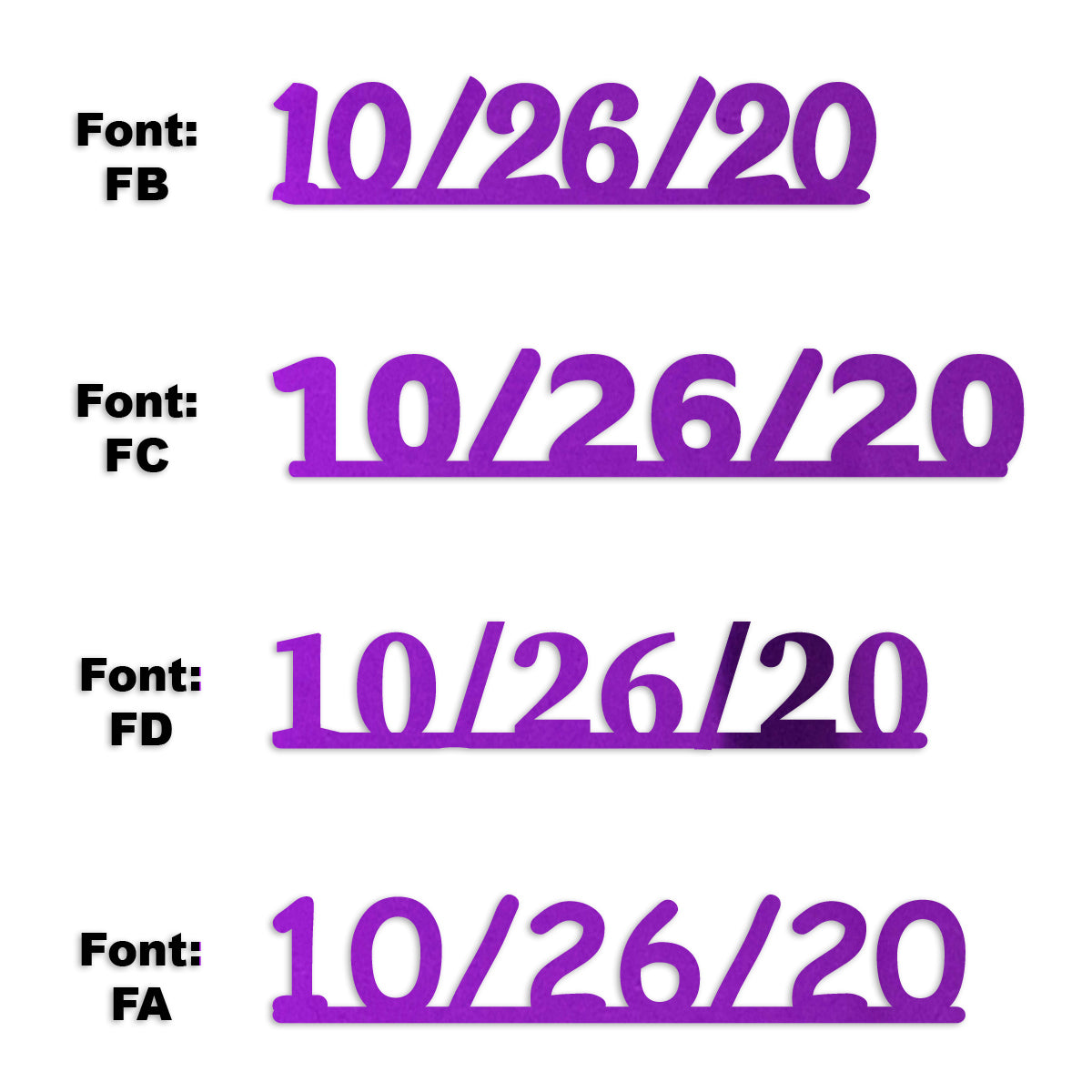 Custom-Fetti Date - 10/26/24 or 10/26/25  Purple