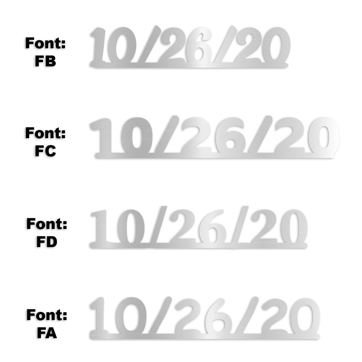 Custom-Fetti Date - 10/26/24 or 10/26/25  Silver