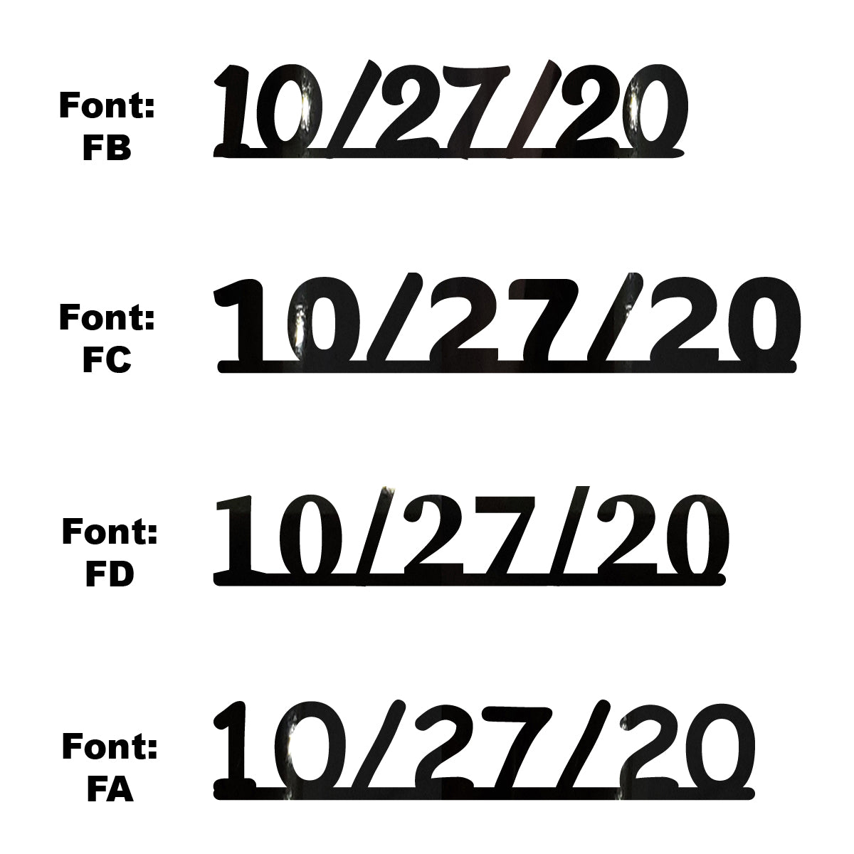 Custom-Fetti Date - 10/27/24 or 10/27/25  Black