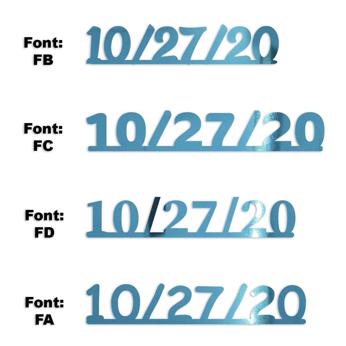 Custom-Fetti Date - 10/27/24 or 10/27/25  Blue Sky