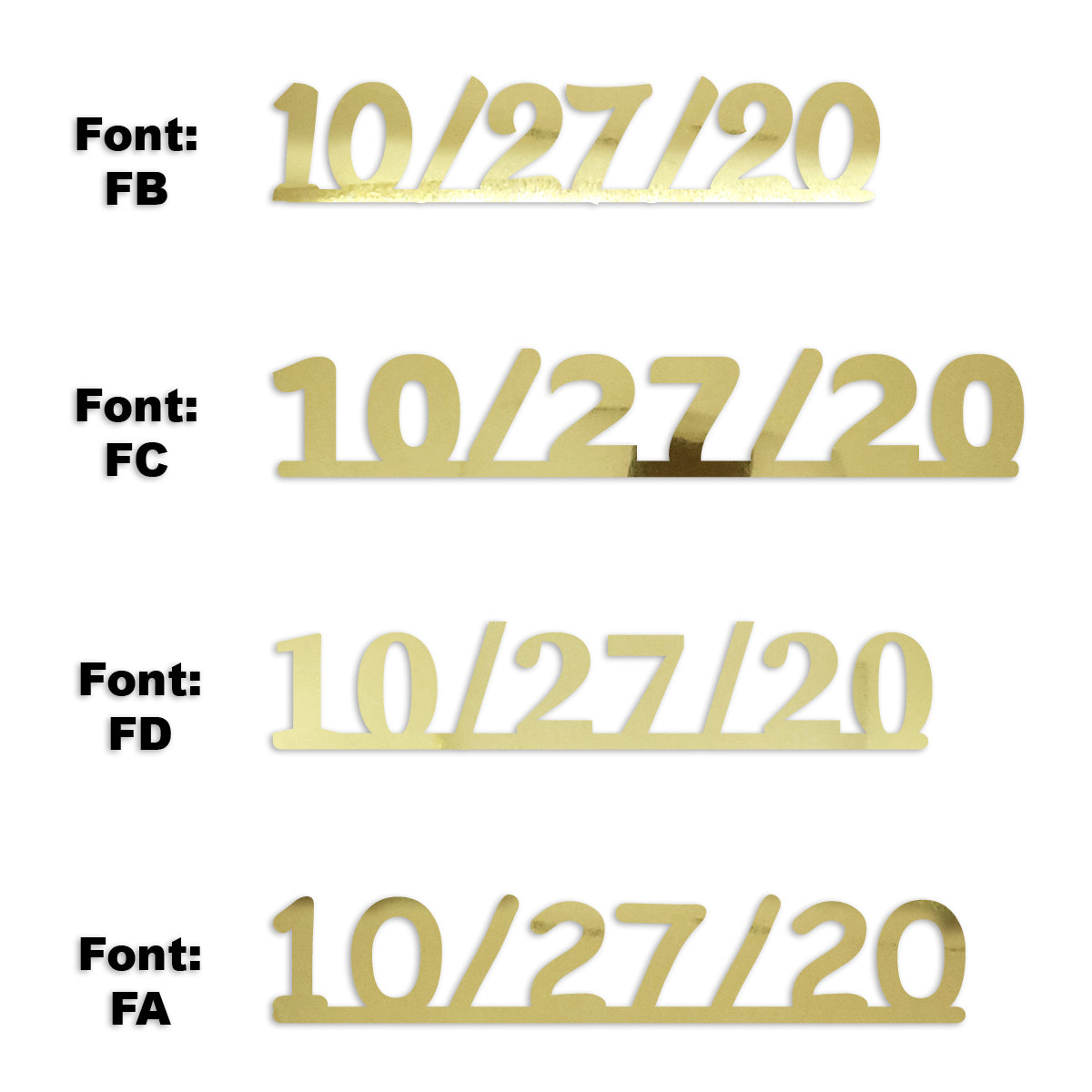 Custom-Fetti Date - 10/27/24 or 10/27/25  Gold