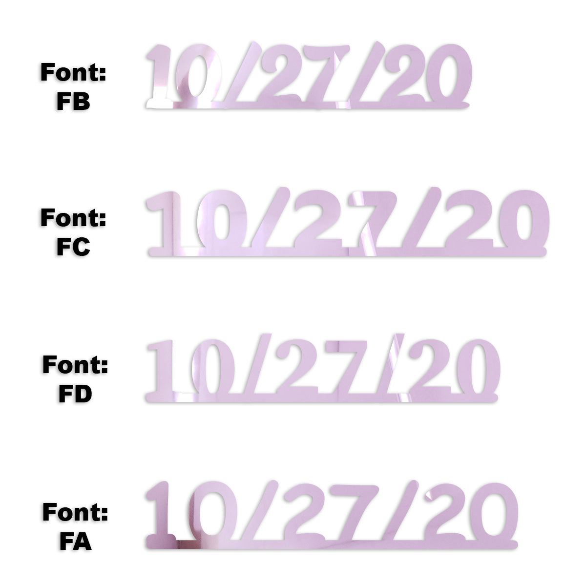 Custom-Fetti Date - 10/27/24 or 10/27/25  Pink