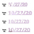 Custom-Fetti Date - 10/27/24 or 10/27/25  Pink