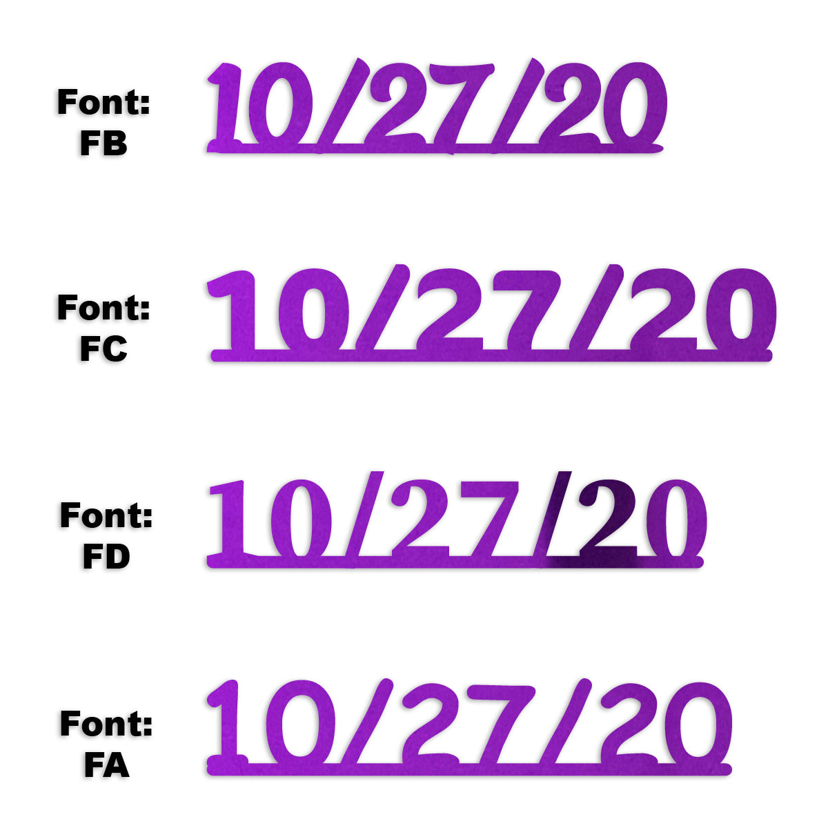 Custom-Fetti Date - 10/27/24 or 10/27/25  Purple