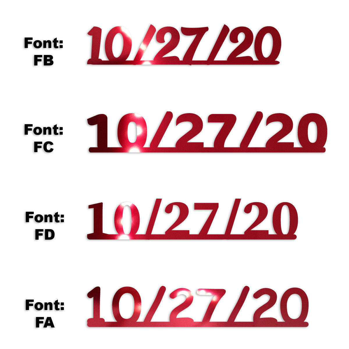 Custom-Fetti Date - 10/27/24 or 10/27/25  Red