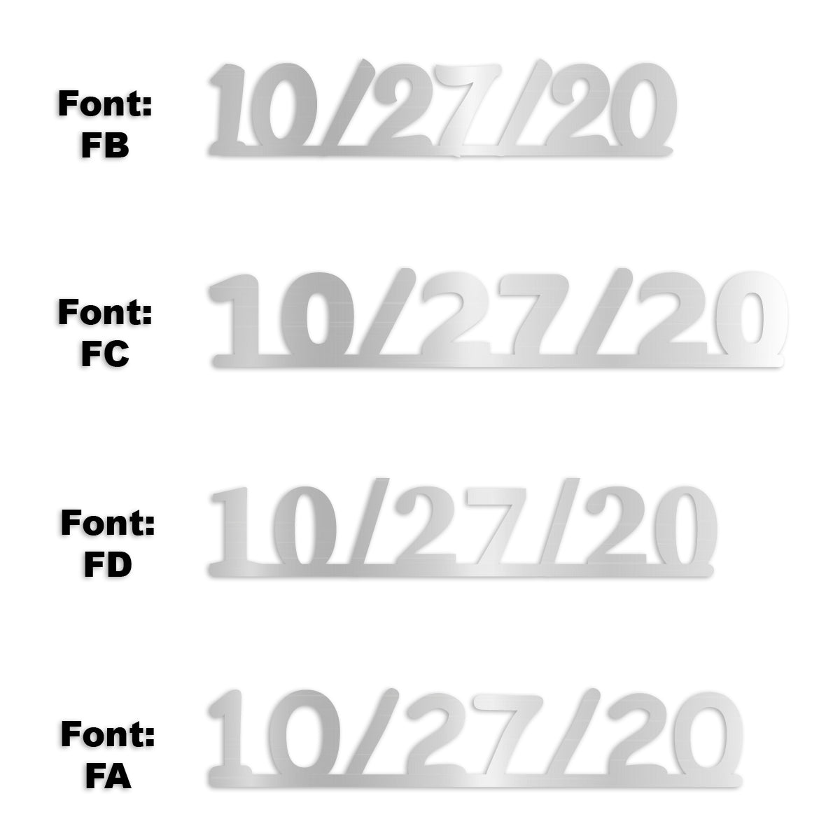 Custom-Fetti Date - 10/27/24 or 10/27/25  Silver