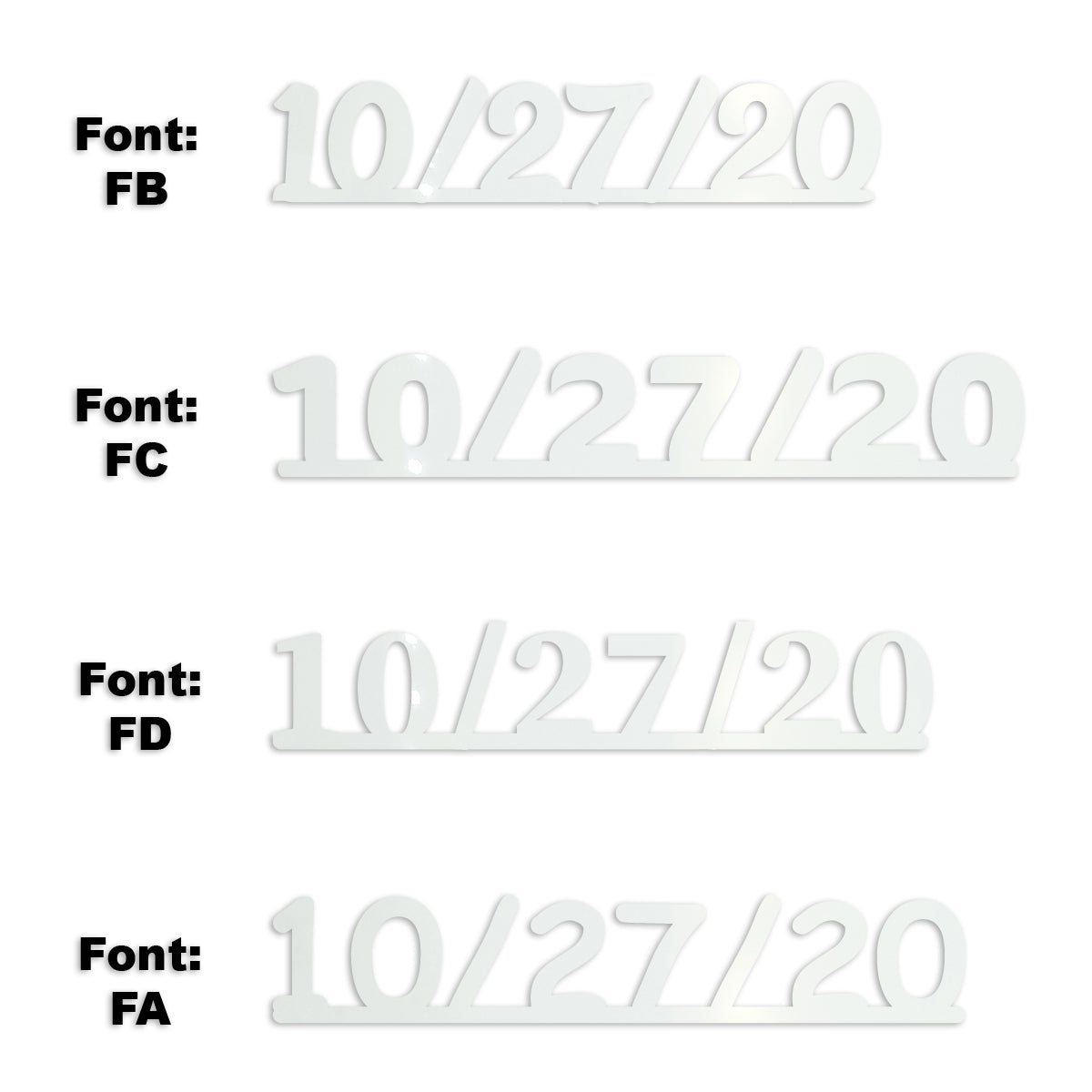 Custom-Fetti Date - 10/27/24 or 10/27/25  White