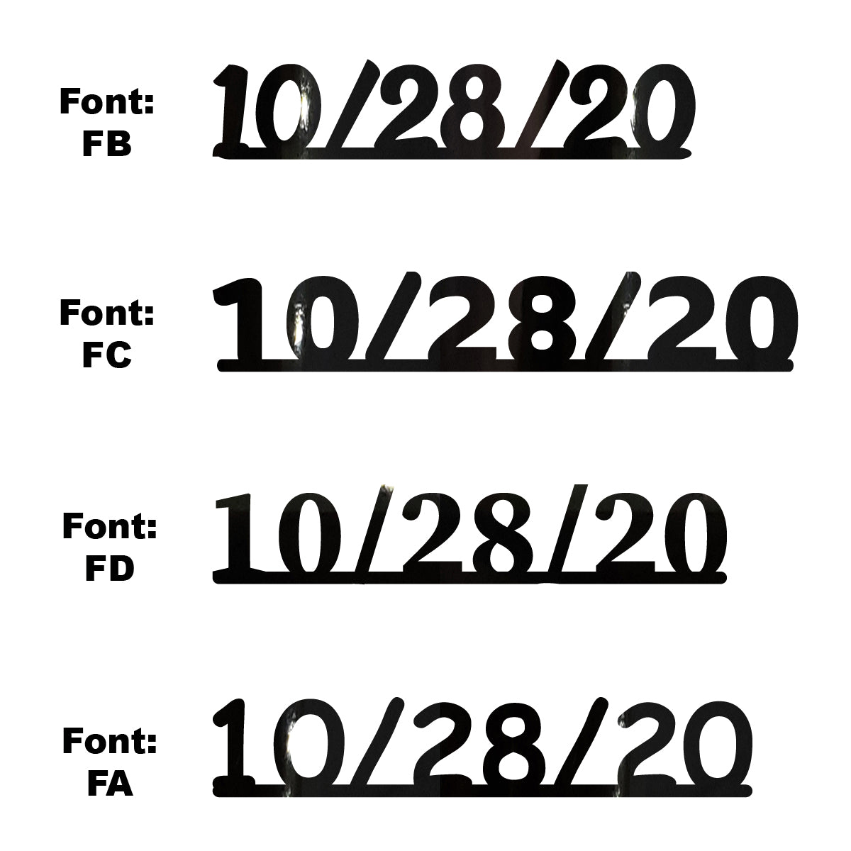 Custom-Fetti Date - 10/28/24 or 10/28/25  Black