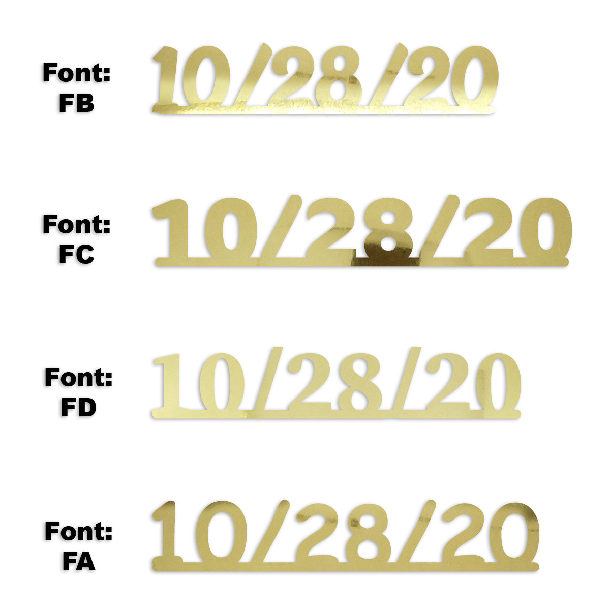 Custom-Fetti Date - 10/28/24 or 10/28/25  Gold