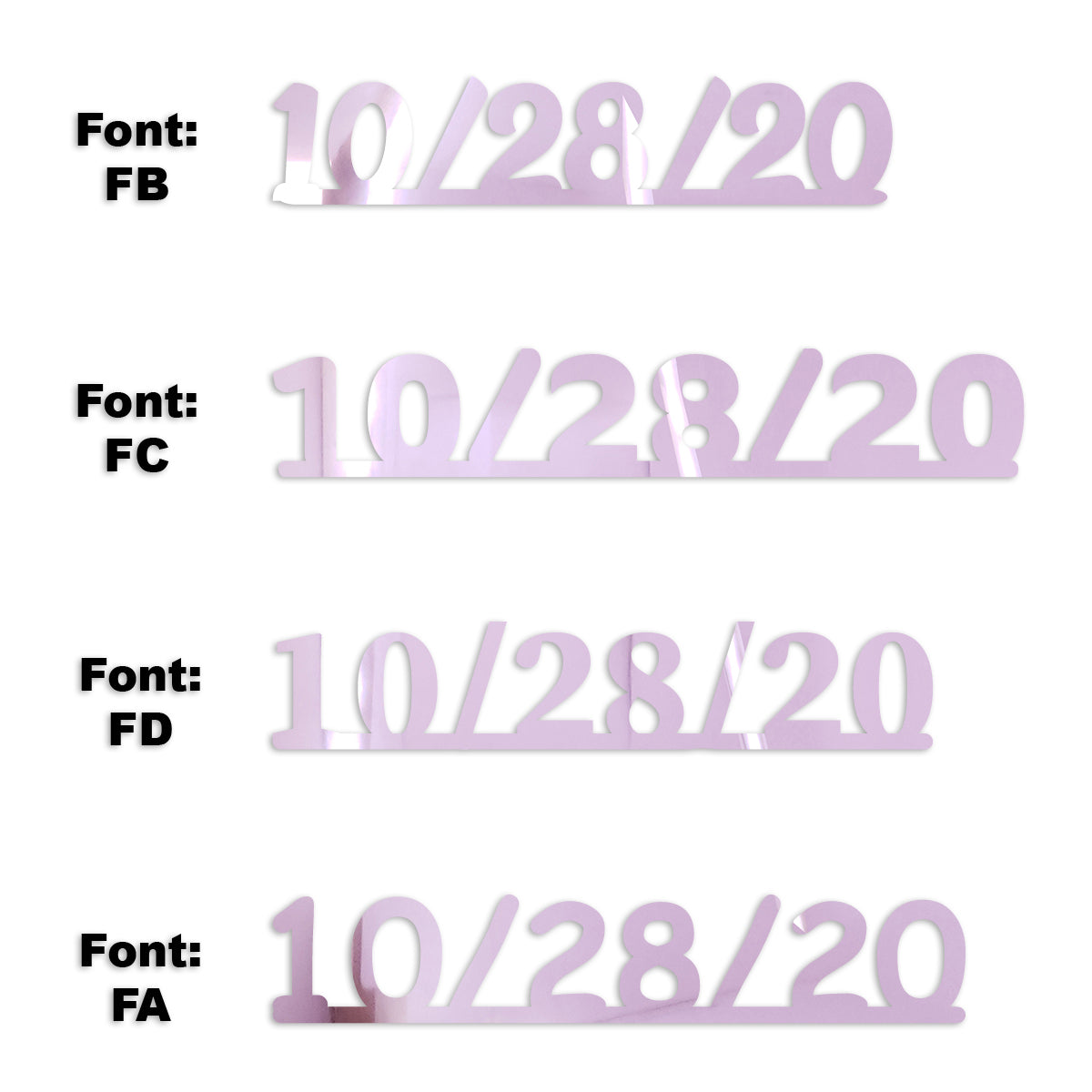 Custom-Fetti Date - 10/28/24 or 10/28/25  Pink