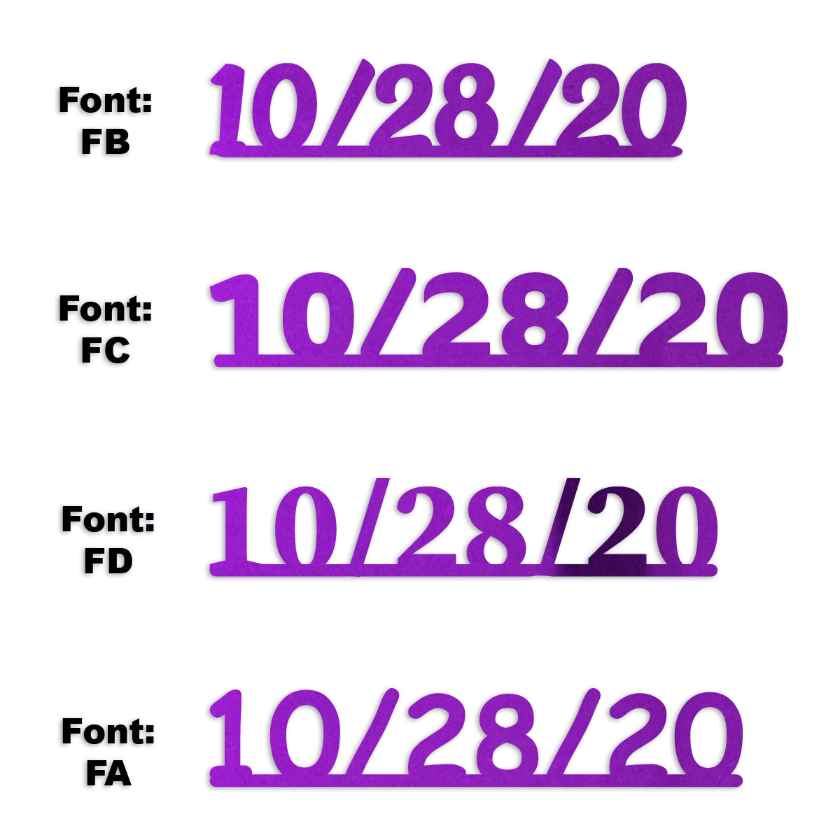 Custom-Fetti Date - 10/28/24 or 10/28/25  Purple