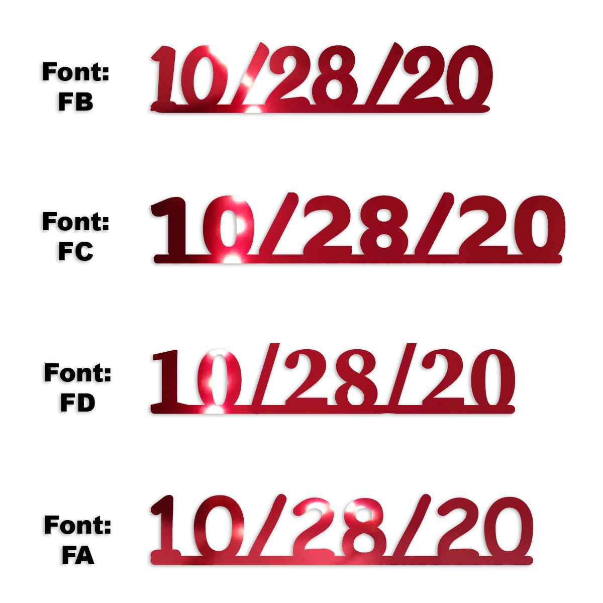 Custom-Fetti Date - 10/28/24 or 10/28/25  Red
