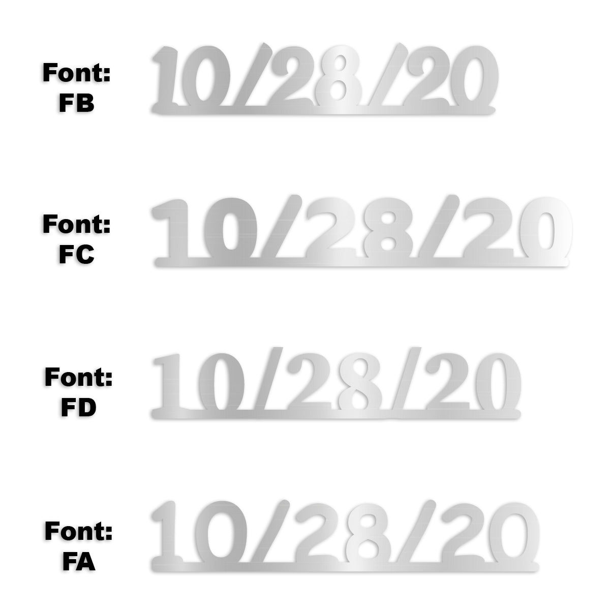 Custom-Fetti Date - 10/28/24 or 10/28/25  Silver