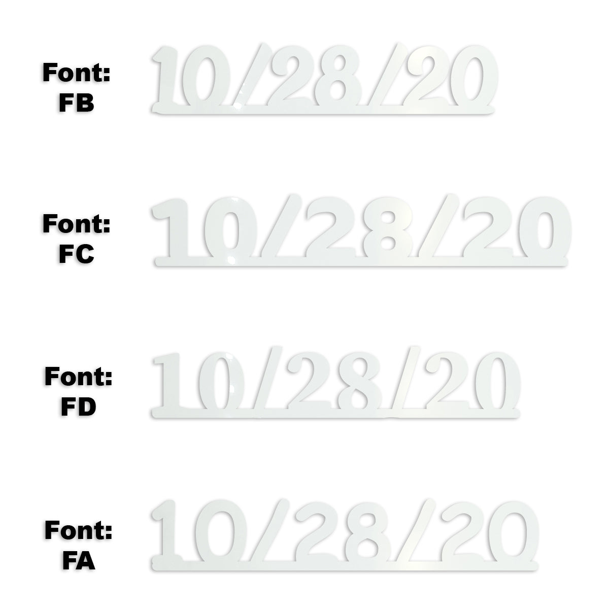 Custom-Fetti Date - 10/28/24 or 10/28/25  White