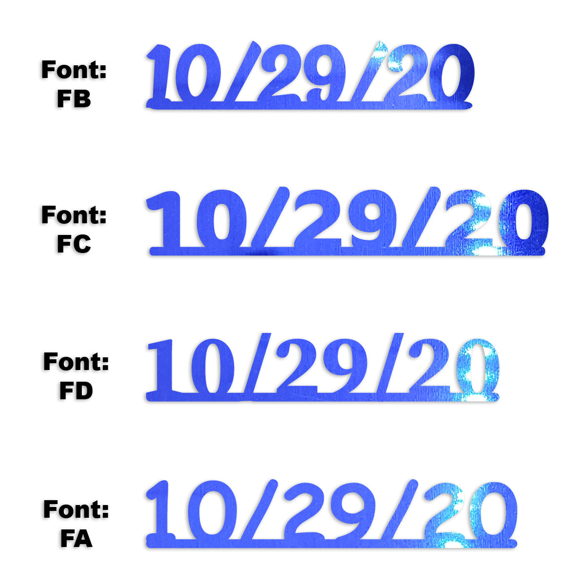 Custom-Fetti Date - 10/29/24 or 10/29/25  Blue Royal