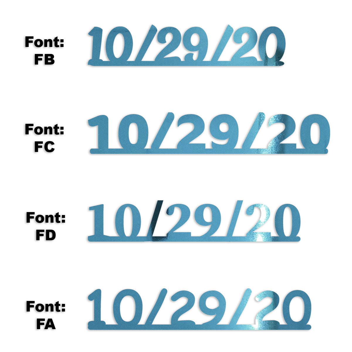 Custom-Fetti Date - 10/29/24 or 10/29/25  Blue Sky