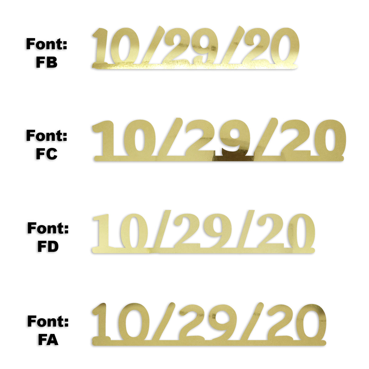 Custom-Fetti Date - 10/29/24 or 10/29/25  Gold