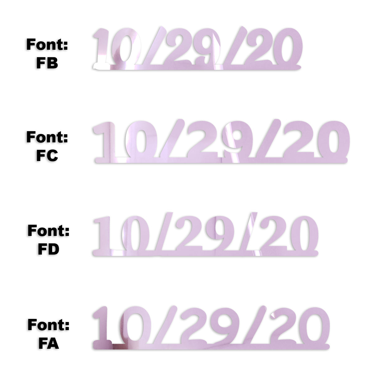 Custom-Fetti Date - 10/29/24 or 10/29/25  Pink