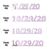 Custom-Fetti Date - 10/29/24 or 10/29/25  Pink