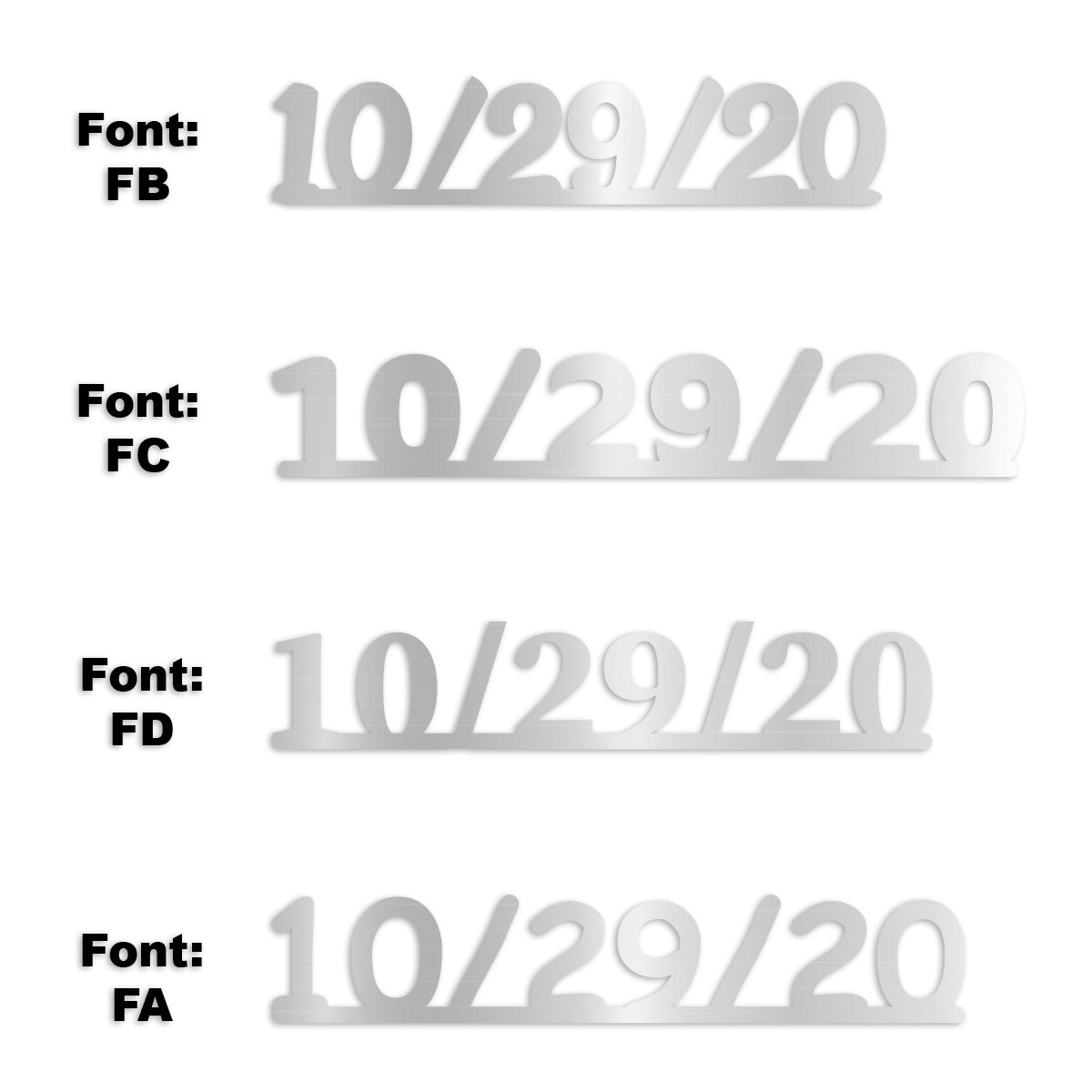 Custom-Fetti Date - 10/29/24 or 10/29/25  Silver