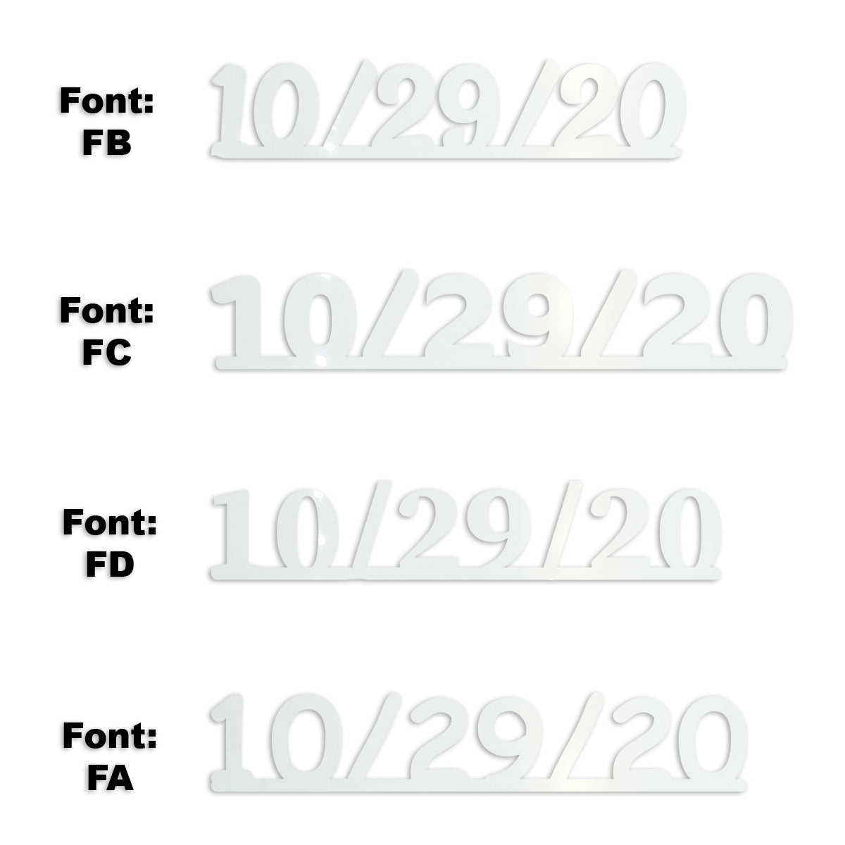 Custom-Fetti Date - 10/29/24 or 10/29/25  White