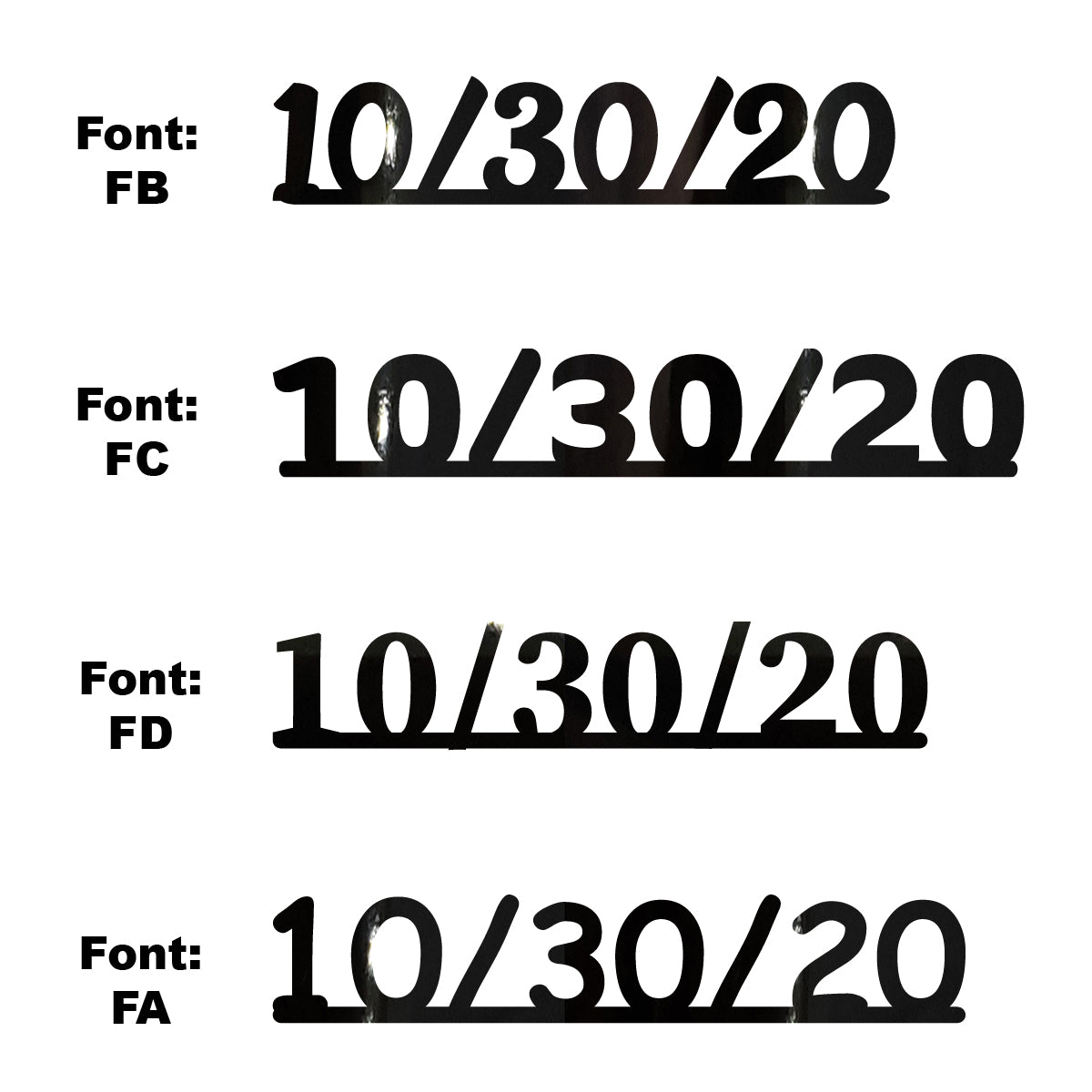 Custom-Fetti Date - 10/30/24 or 10/30/25  Black