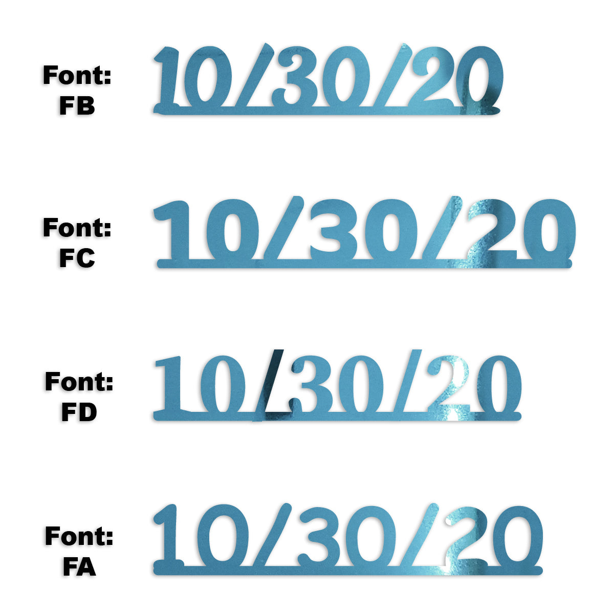 Custom-Fetti Date - 10/30/24 or 10/30/25  Blue Sky