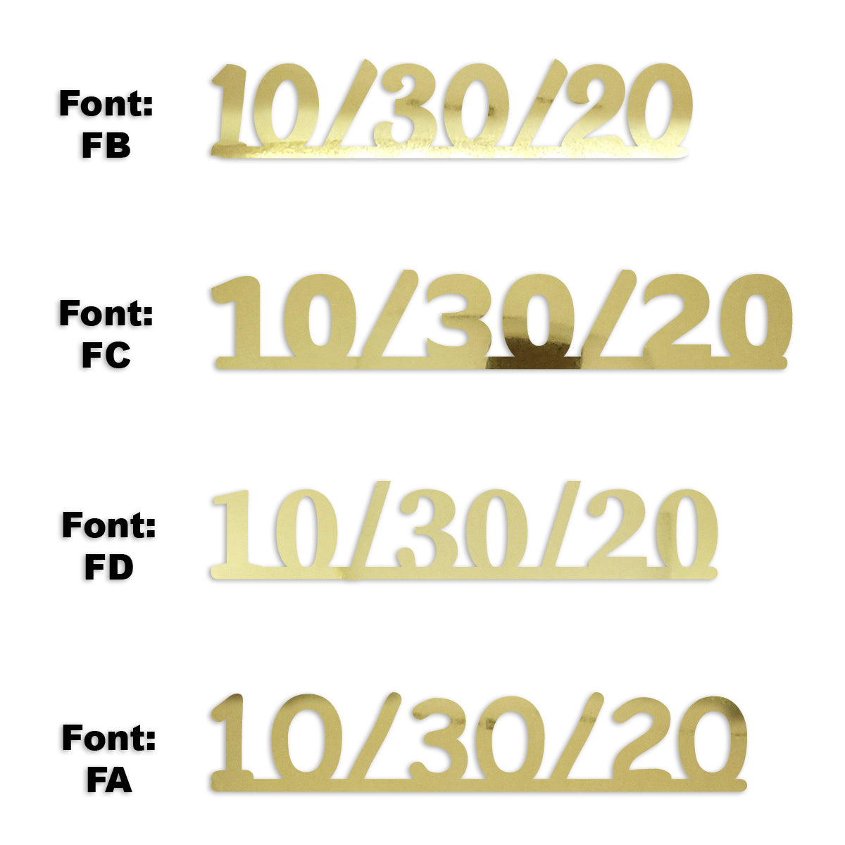 Custom-Fetti Date - 10/30/24 or 10/30/25  Gold
