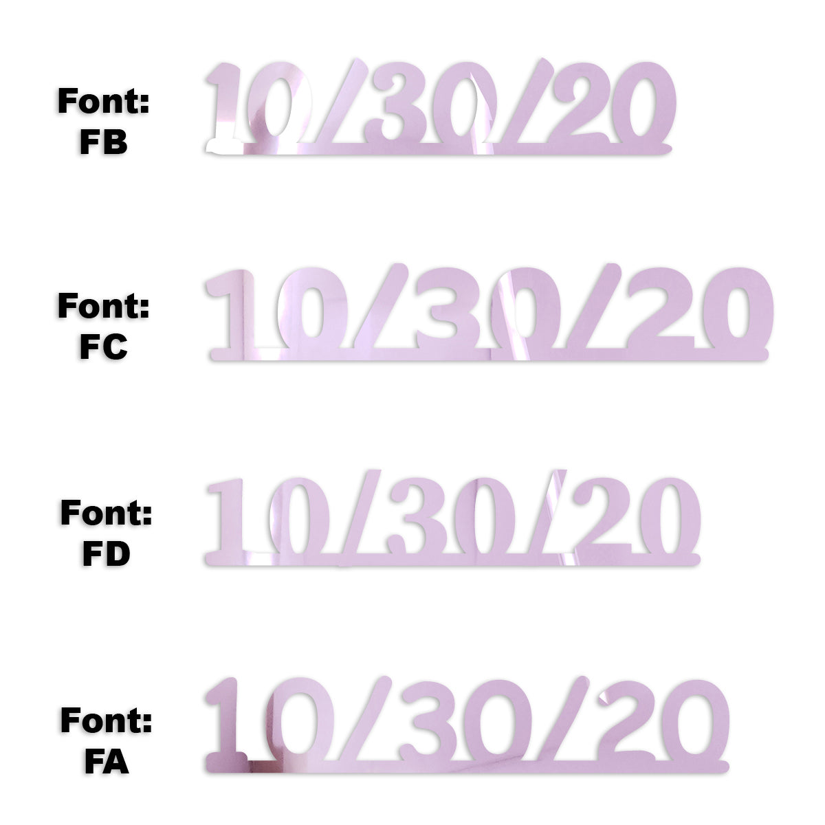 Custom-Fetti Date - 10/30/24 or 10/30/25  Pink