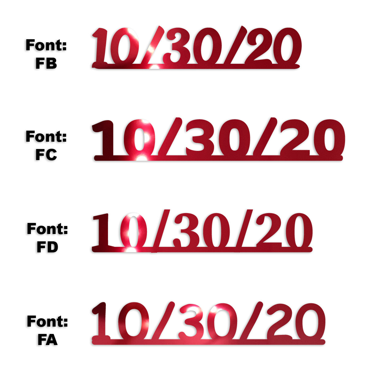 Custom-Fetti Date - 10/30/24 or 10/30/25  Red