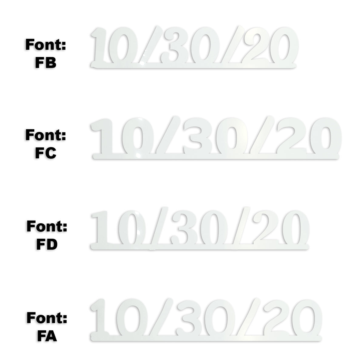 Custom-Fetti Date - 10/30/24 or 10/30/25  White