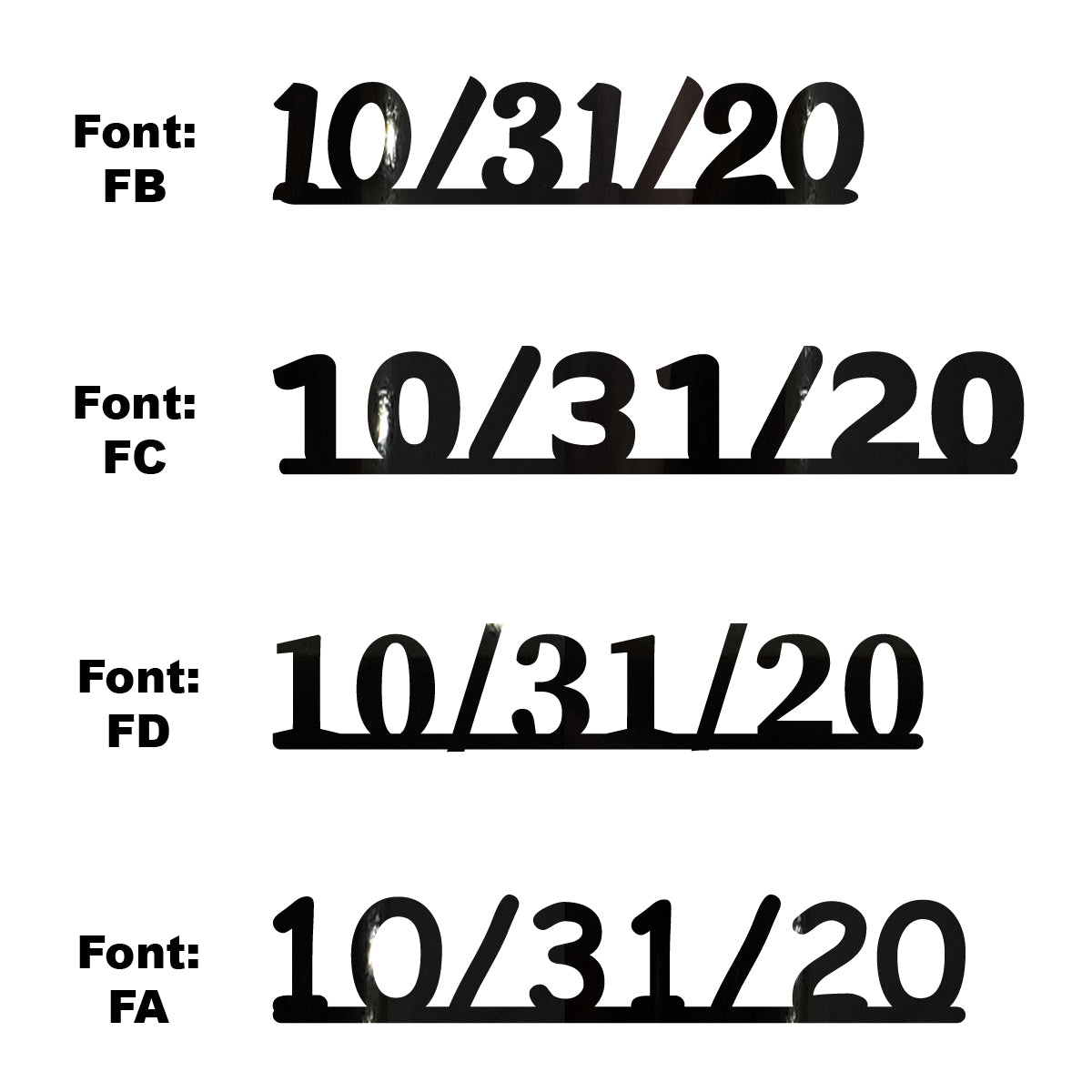 Custom-Fetti Date - 10/31/24 or 10/31/25  Black