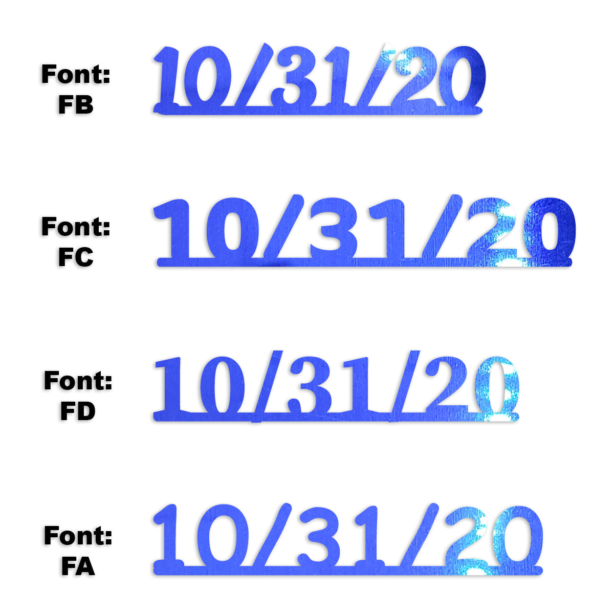 Custom-Fetti Date - 10/31/24 or 10/31/25  Blue Royal