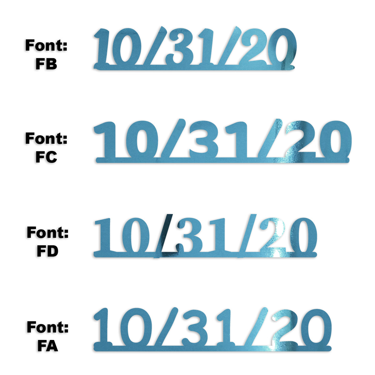 Custom-Fetti Date - 10/31/24 or 10/31/25  Blue Sky