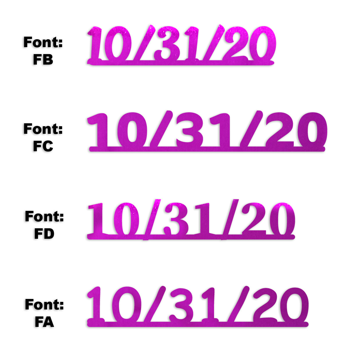 Custom-Fetti Date - 10/31/24 or 10/31/25  Fuchsia