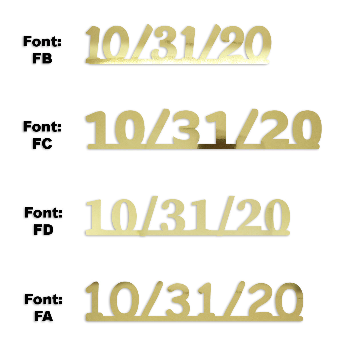 Custom-Fetti Date - 10/31/24 or 10/31/25  Gold