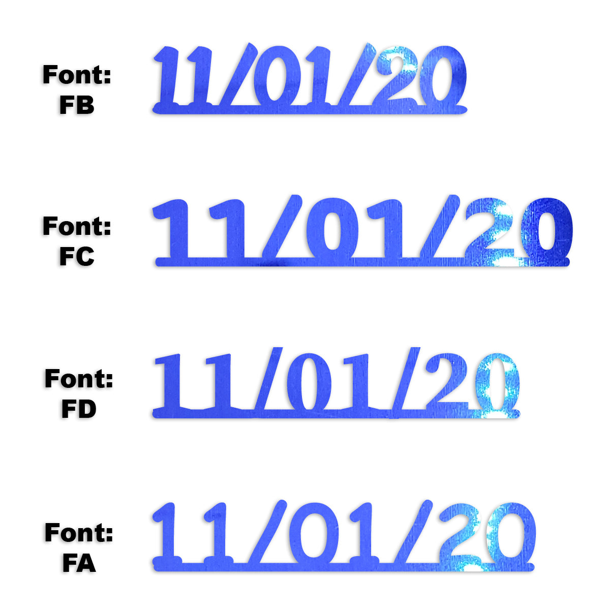 Custom-Fetti Date - 11/01/24 or 11/01/25  Blue Royal