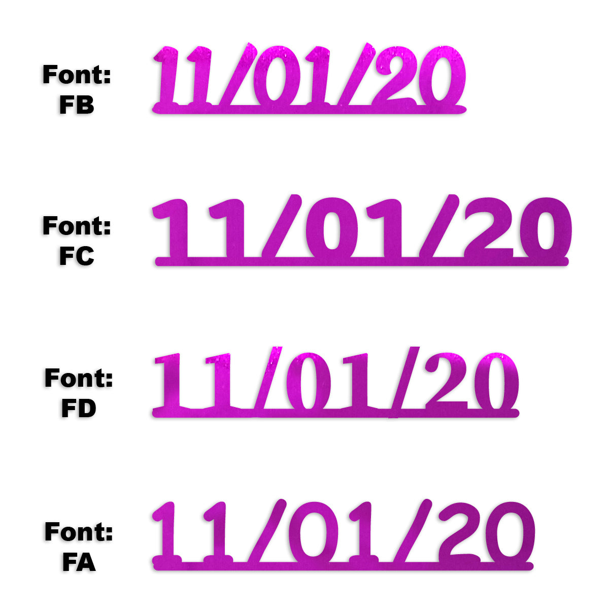 Custom-Fetti Date - 11/01/24 or 11/01/25  Fuchsia