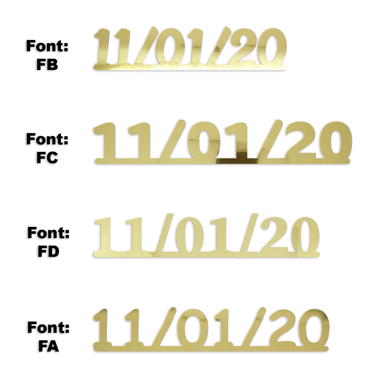 Custom-Fetti Date - 11/01/24 or 11/01/25  Gold