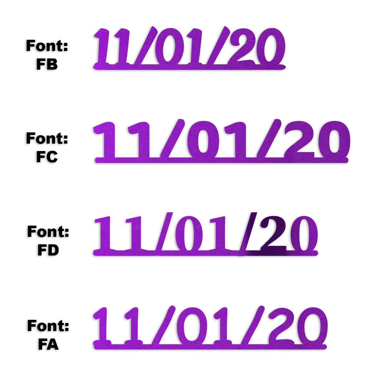Custom-Fetti Date - 11/01/24 or 11/01/25  Purple